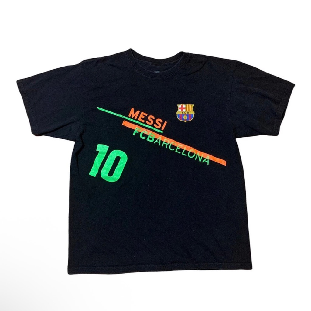 Messi Barcelona Soccer Futbol T-Shirt Men's Medium